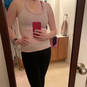 Banana Republic Pink Tank Top with Ruffle Detail